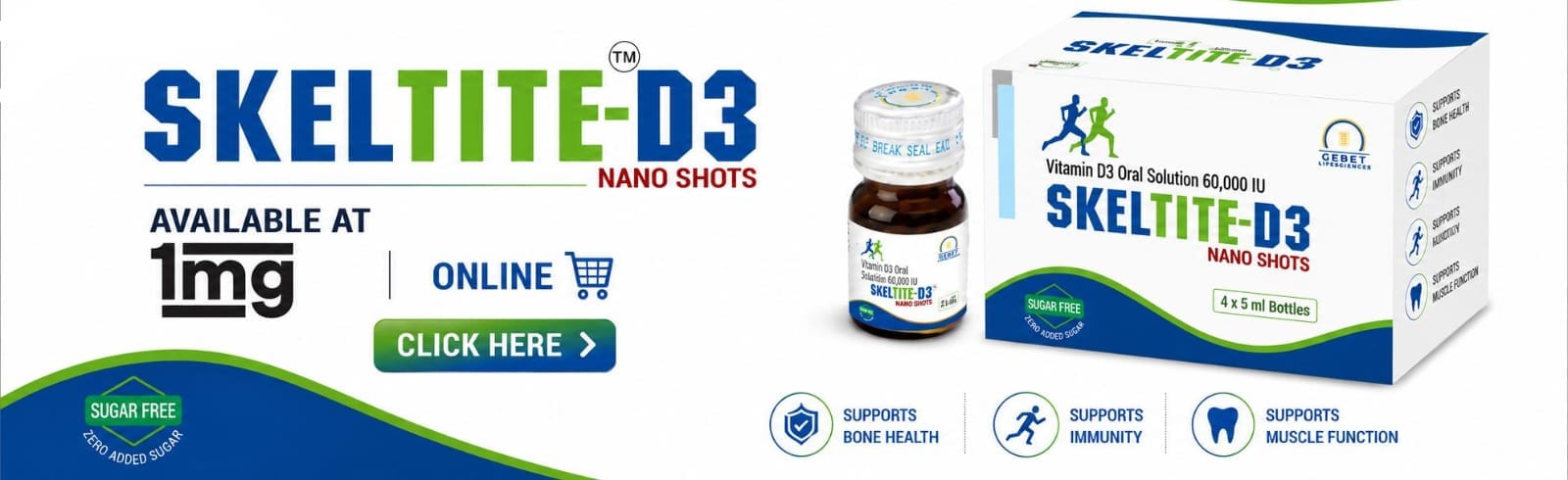 SKELTITE-D3 Nano Shots — Available at 1mg Online