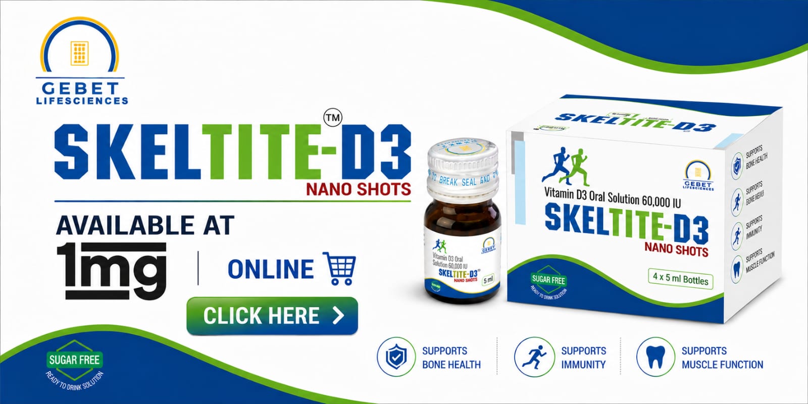 SKELTITE-D3 Nano Shots — Available at 1mg Online